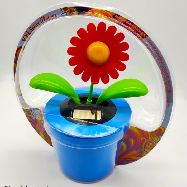 XXL Wackelblume - Solar / XXL Solarwackelblume - blau/rot