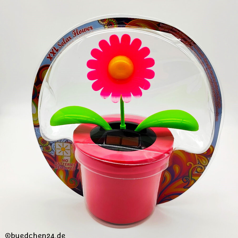 XXL Wackelblume - Solar / XXL Solarwackelblume - rosa/rosa