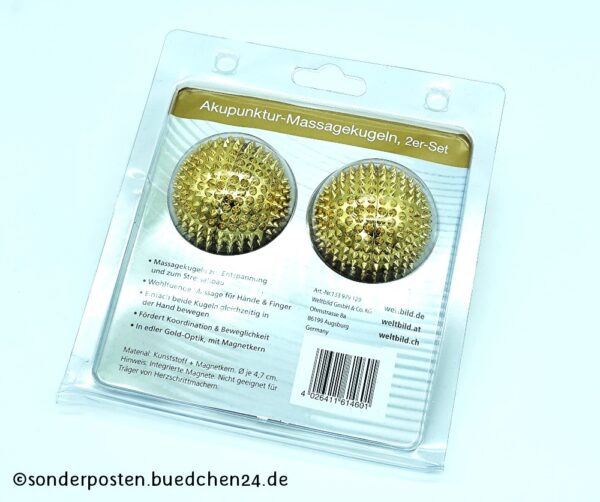 Akupunktur-Massagekugeln - 2er-Set - OVP – Bild 2