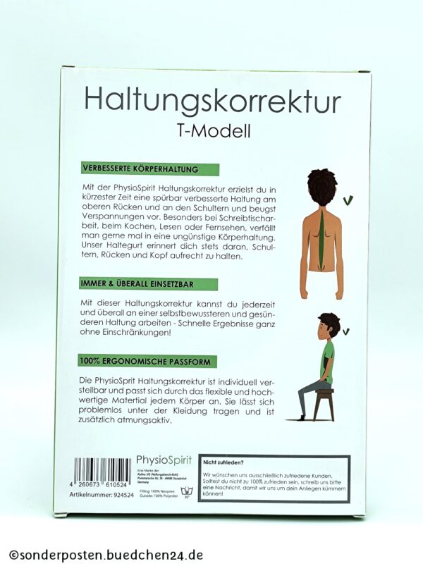 Haltungskorrektur - PhysioSpirit / T-Modell - OVP – Bild 2