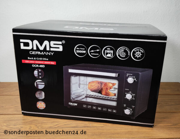 Back & Grill Ofen 48 Liter - DMS - OVP