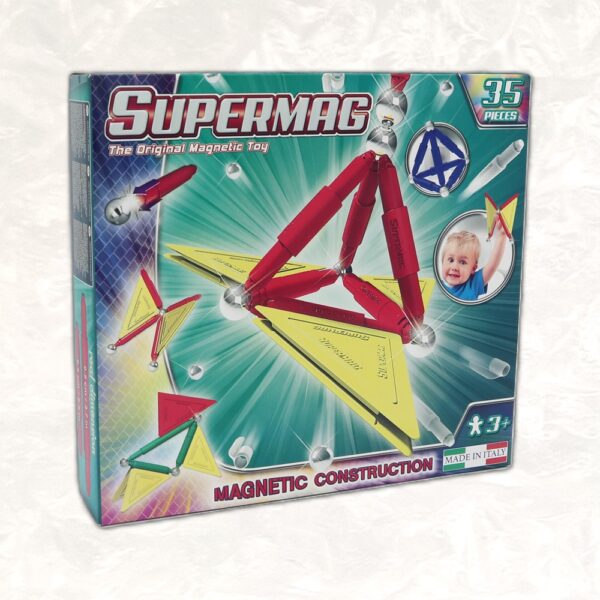 Supermag - The Original Magnetic Toy, 35tlg. (OVP!)