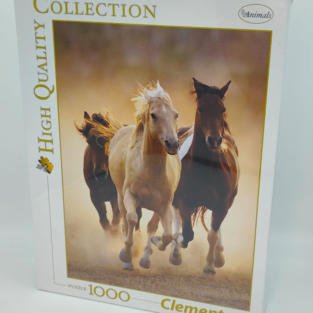 Clementoni Puzzle - Running Horses / rennende Pferde - OVP / 1000 Teile