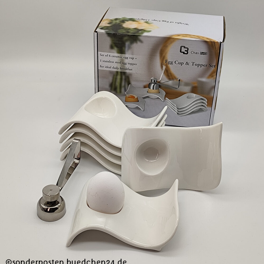 Eierbecher im modernen Design - 7tlg.