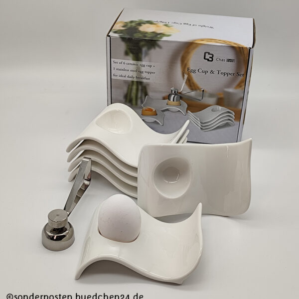 Eierbecher im modernen Design - 7tlg.