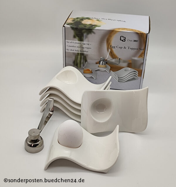 Eierbecher im modernen Design - 7tlg.