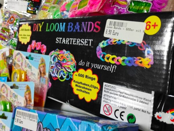 Loom Ringe, Loom Bands, Webrahmen, Monstertail, Loombänder
