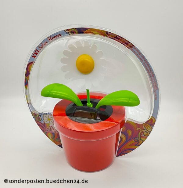 XXL Wackelblume - Solar / XXL Solarwackelblume - rot/weiß