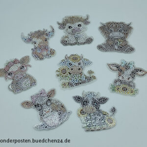 Diamond Painting Magnete 8er Set Kühe