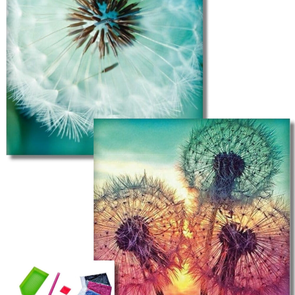 Diamond Painting Pusteblumen - 2er Set