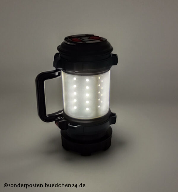 LED Camping Lampe mit Powerbank / Taschenlampe / OVP – Bild 5