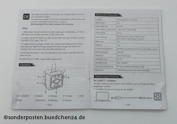 Mini Camera / Überwachungskamera - OVP – Bild 4