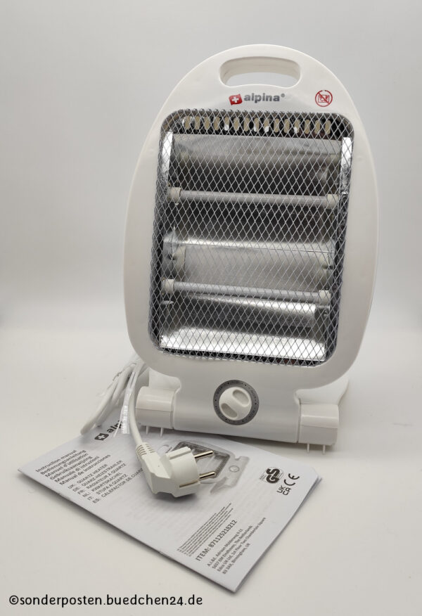 alpina Quarz-Heizstrahler / 800 W - OVP – Bild 2