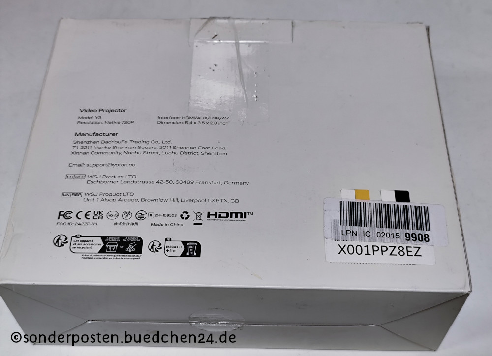 Beamer / Yoton Video Projector - OVP – Bild 6