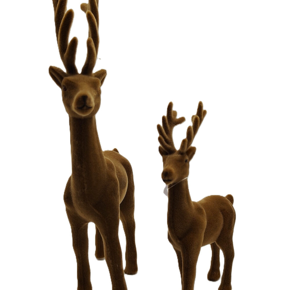 Deko Rentiere - 2er Set - braun