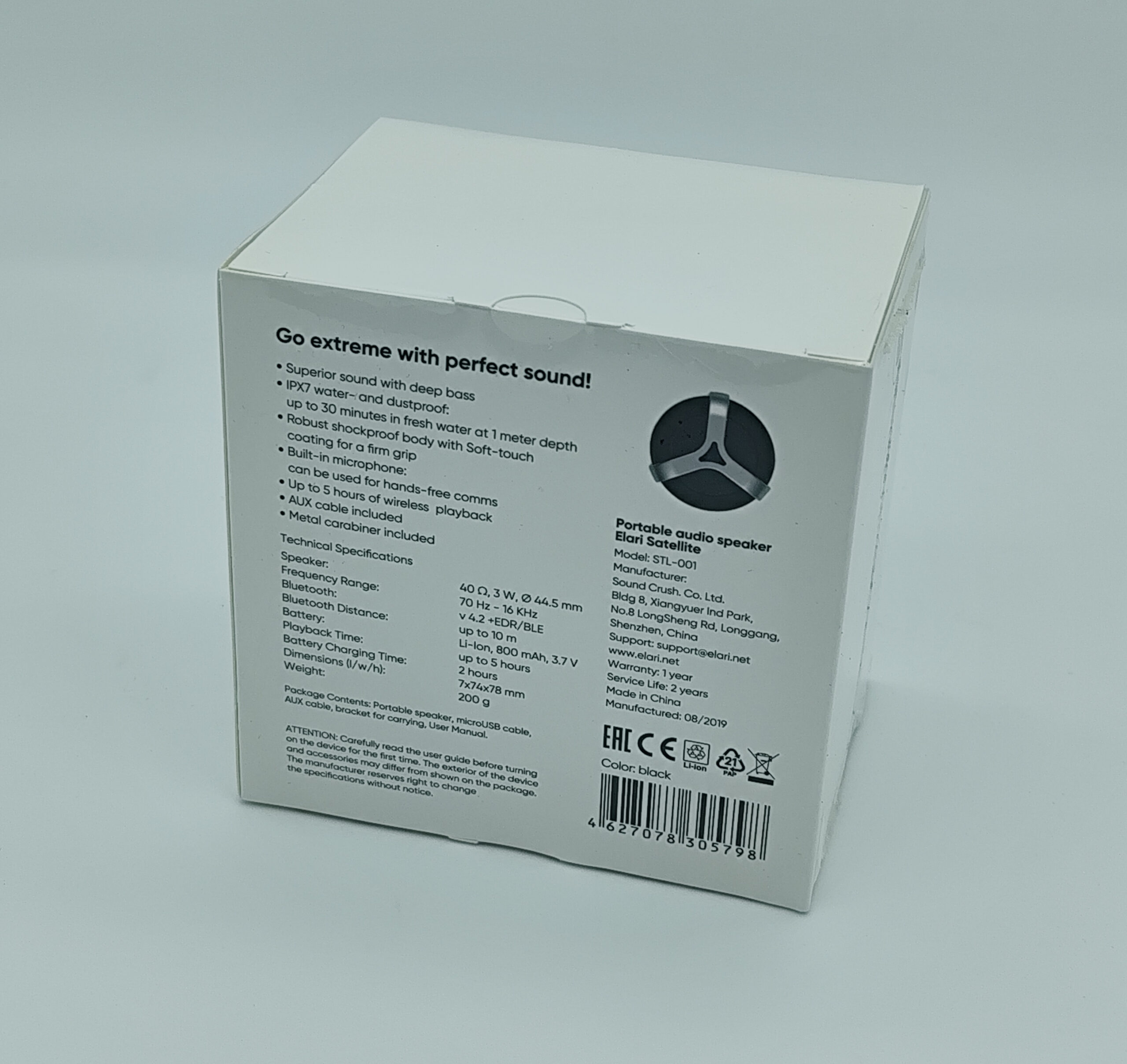 Elari Satellite Bluetooth-Lautsprecher / wasserdicht - NEU/OVP – Bild 2