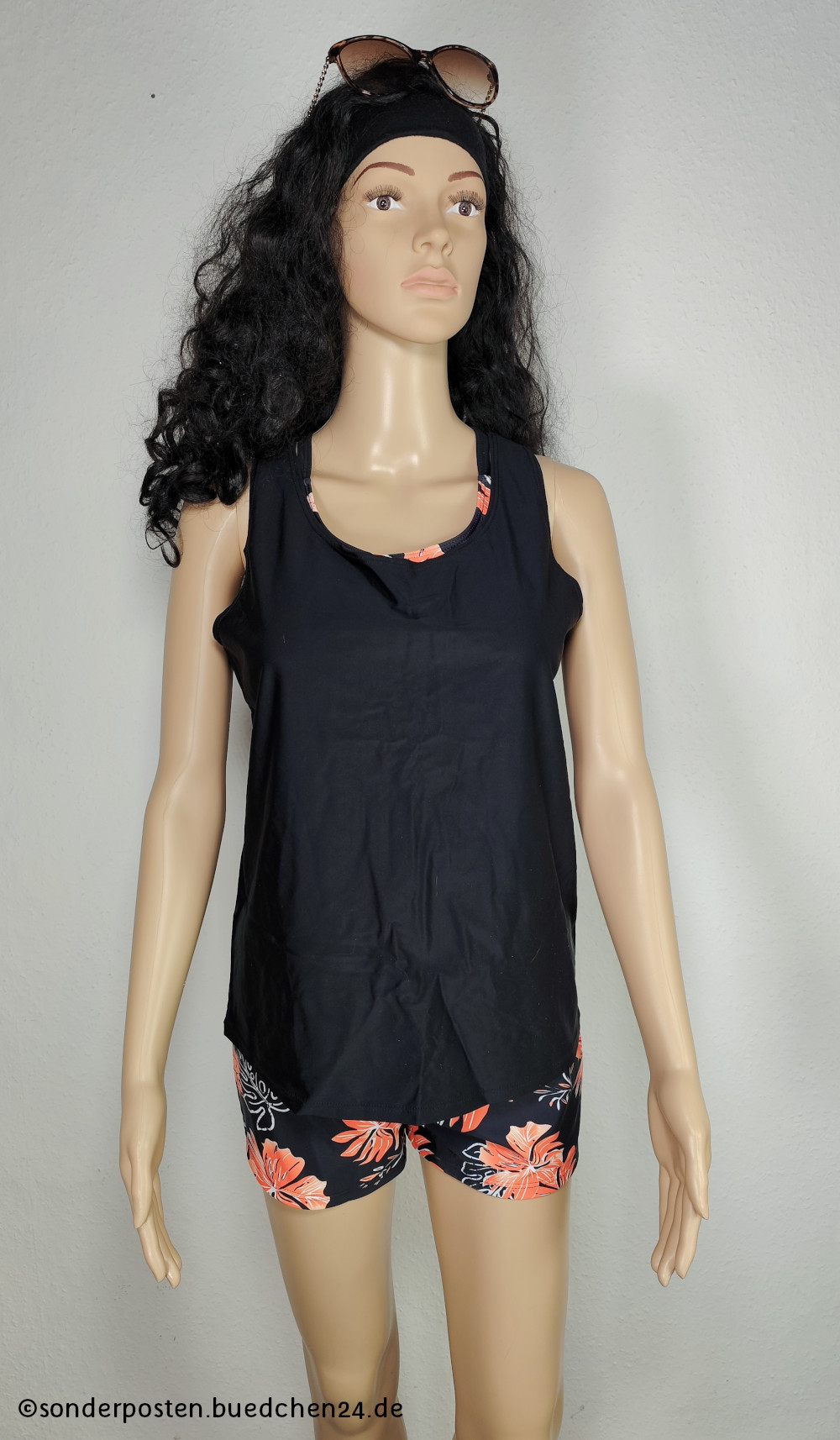 3 teiliges Bikiniset mit Shorts und Tanktop - Jasambac / M – Bild 2