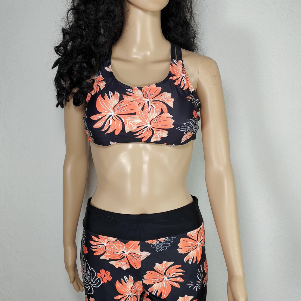 3 teiliges Bikiniset mit Shorts und Tanktop - Jasambac / XL
