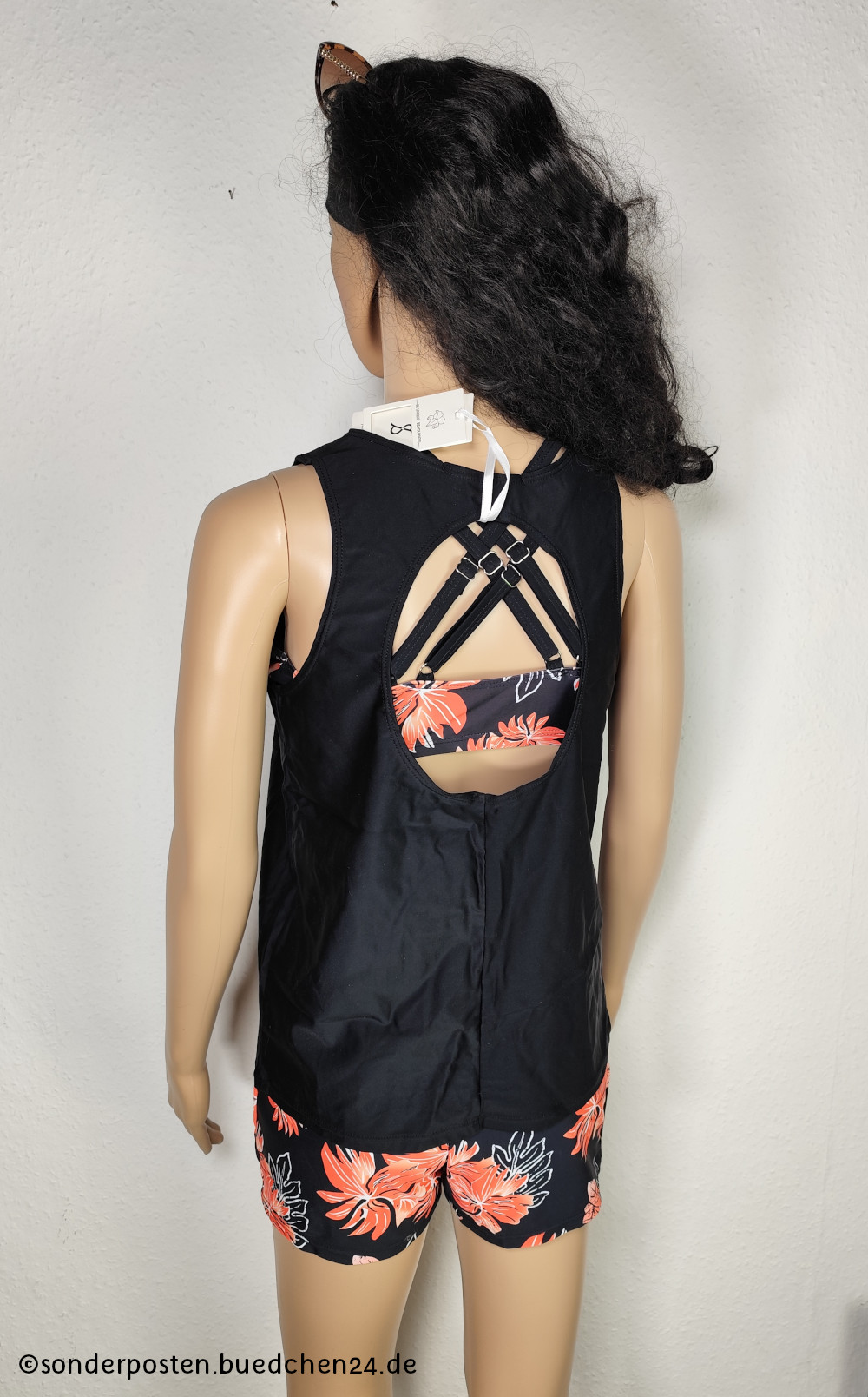 3 teiliges Bikiniset mit Shorts und Tanktop - Jasambac / XL – Bild 3