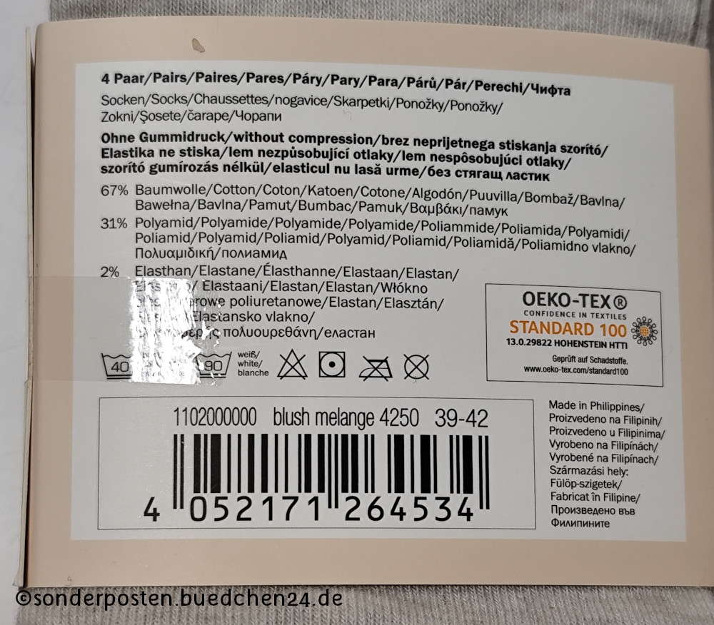 4 Paar Socken - camano / 39-42 – Bild 2