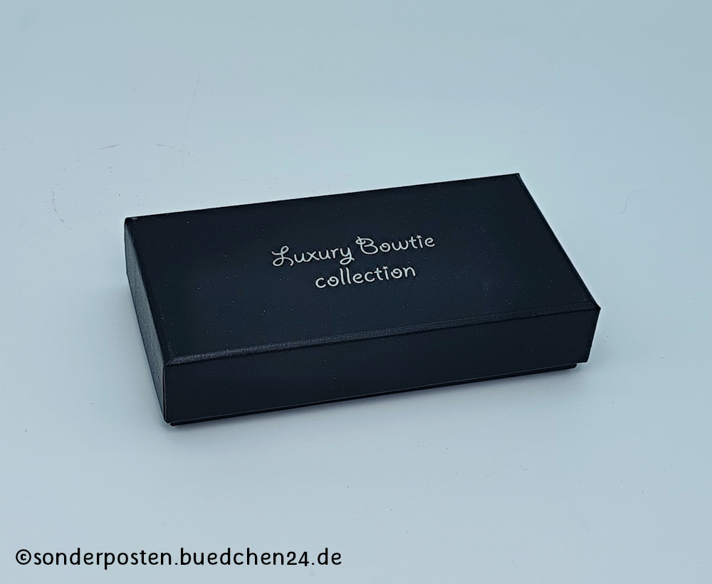 JEMYGINS - 3er-Set - Fliege, Manschettenköpfe und Einstecktuch in Geschenkbox / Set für Herren – Bild 2