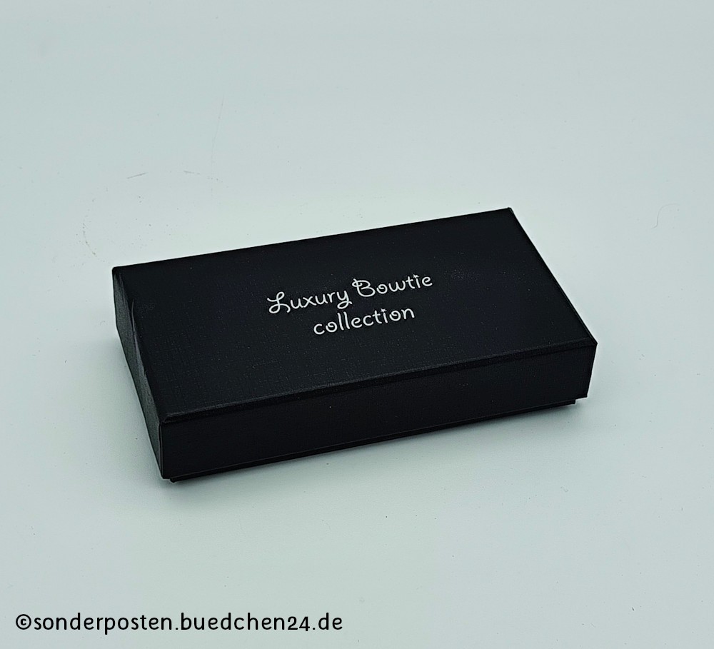JEMYGINS - 3er-Set - Fliege, Manschettenköpfe und Einstecktuch in Geschenkbox / Set für Herren – Bild 3