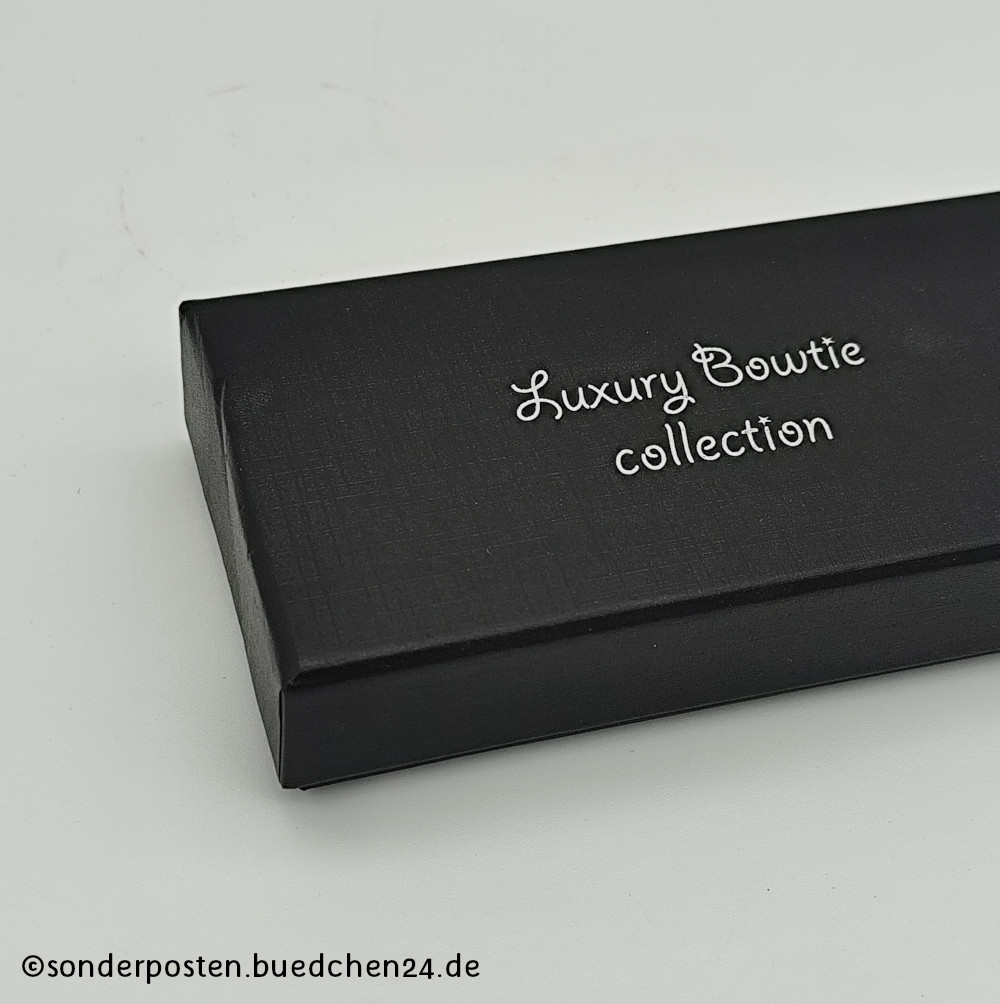 JEMYGINS - 3er-Set - Fliege, Manschettenköpfe und Einstecktuch in Geschenkbox / Set für Herren – Bild 4