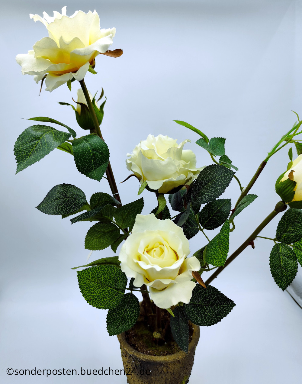 Kunstpflanze - Rosenbusch / ca. 50cm / NEU! – Bild 4