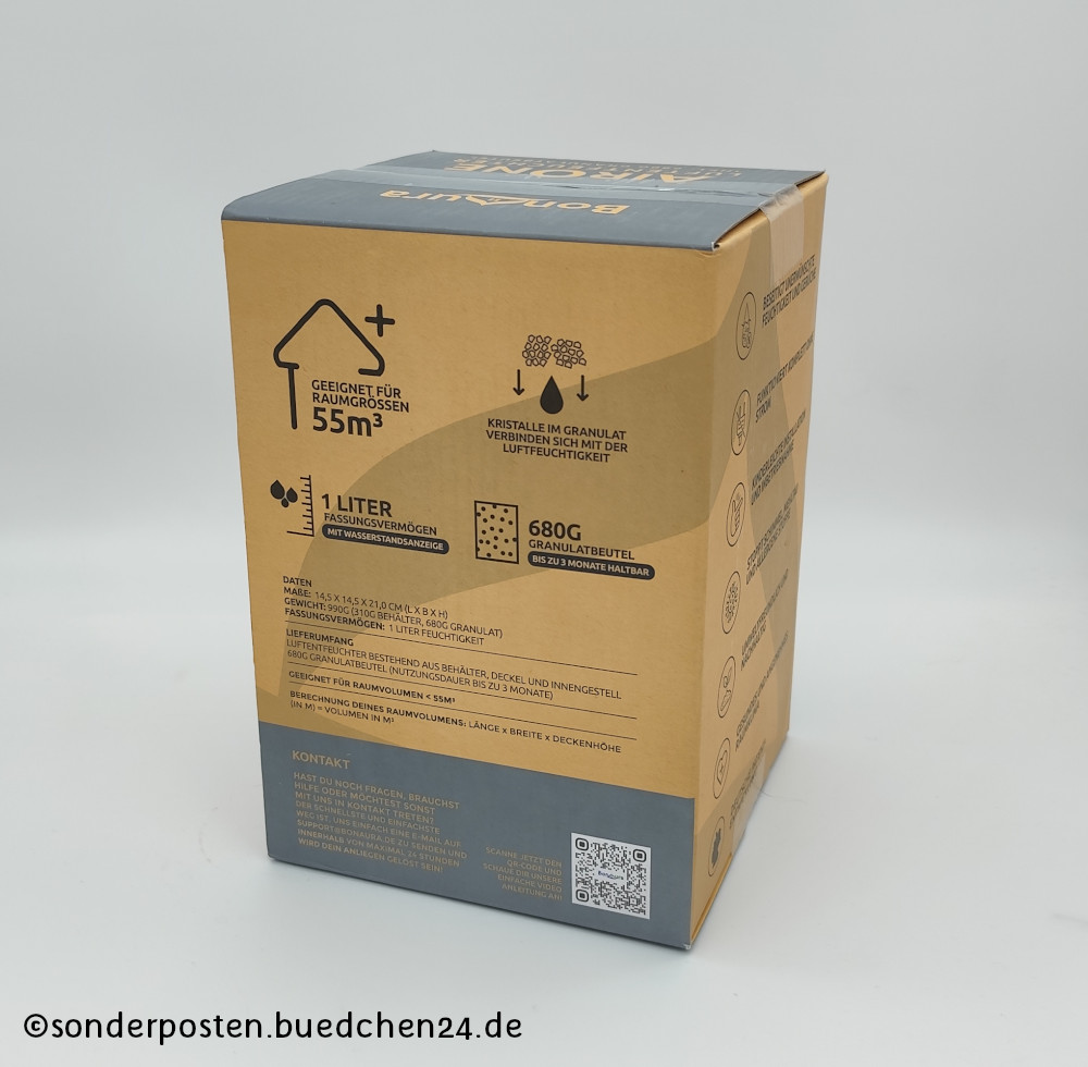 BonAura AirOne Granulat Luftentfeuchter ohne Strom - OVP! – Bild 4